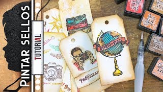 Como Pintar Sellos Con Tintas Distress