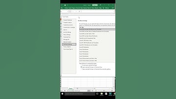 How to change file block settings in MS Excel