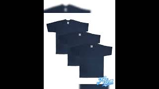 3-Pack Pro Club Men's Heavyweight Cotton Short Sleeve Crew Neck T-Shirt