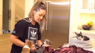 Jenna and her dogs struggling for 1 minute straight