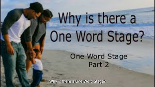 One Word Stage -- Part 2 (2022)