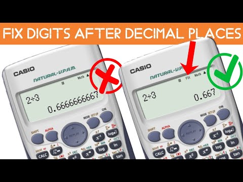 How To Fix Digit after Decimal Point in Scientific Calculator | Casio fx-991 ES PLUS