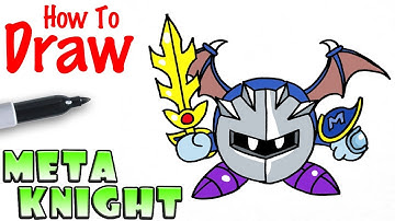 How to Draw the Meta Knight | Kirby Star Allies