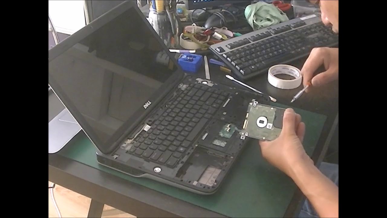 dell xps l502x replace the hdd - YouTube