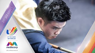 Unlucky breaks?! Three scratches by each man in 10-Ball Pool Semi-finals  | Billiard SEA Games 2021 screenshot 5