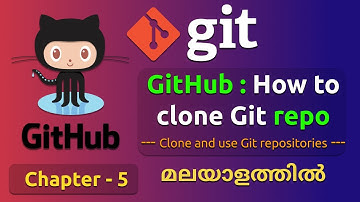 Clone Git repositories | Git to GitHub | Git tutorial 5 | Git tutorial in Malayalam