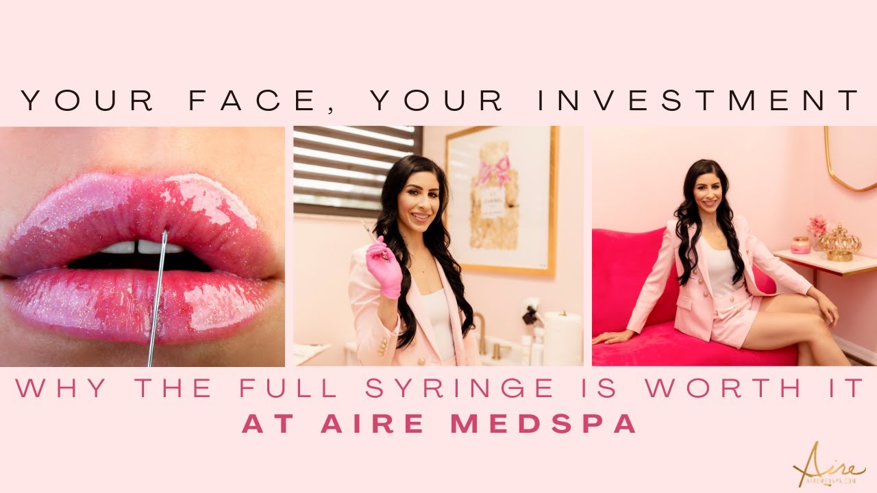Your face, your investment. Why the full syringe is worth it at Aire MedSpa! 💋🔑