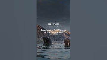 Real-Time Speech Recognition with Google Speech-to-Text API :: 2025-08-24 #shorts #TechTips #dotKey