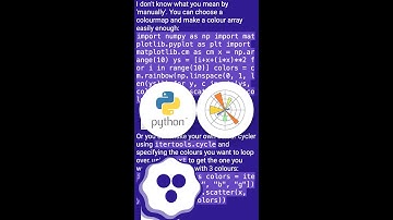 Setting different color for each series in scatter plot on matplotlib #shorts