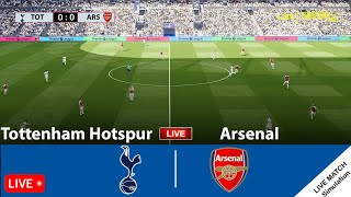 LIVE | Tottenham vs Arsenal • Premier League 23/24 Full Match - Video Game Simulation