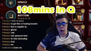 TFBlade Rage after 108mins in Q getting "WinTrader" in lobby