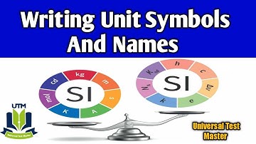 Writing Unit Symbols And Names: What are the rules for Writing Unit Symbol And Name:1st year Physics