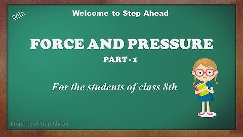 MCQ | Class 8 | Science | Force and Pressure (Part 1) | by Preksha