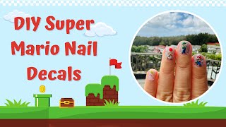 DIY Super Mario Nail Decals | Should You Use Matte Or Glossy Sticker Paper? | Cricut Print Then Cut screenshot 2