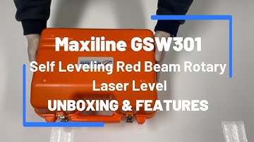 Maxiline GSW301 Red Beam Rotary Laser Level Unboxing and Features