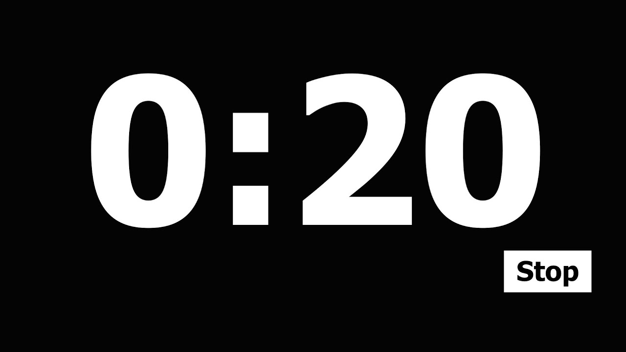 20 Second Countdown Timer - YouTube