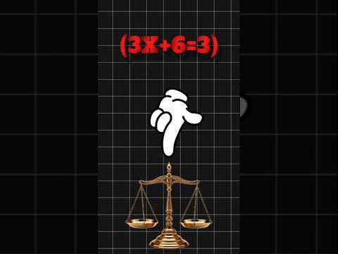Equação de 1 grau é MUITO SIMPLES #shorts #matemática