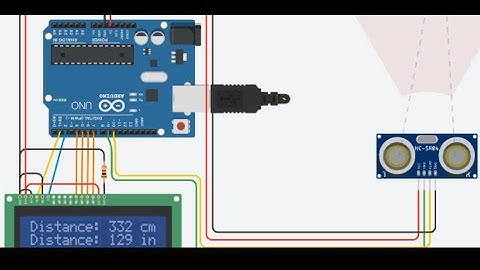 Tinkercad Arduino 16x2 lcd ekran ve Ultrasonic Sensör ile Dijital Metre Yapımı #arduino #tinkercad