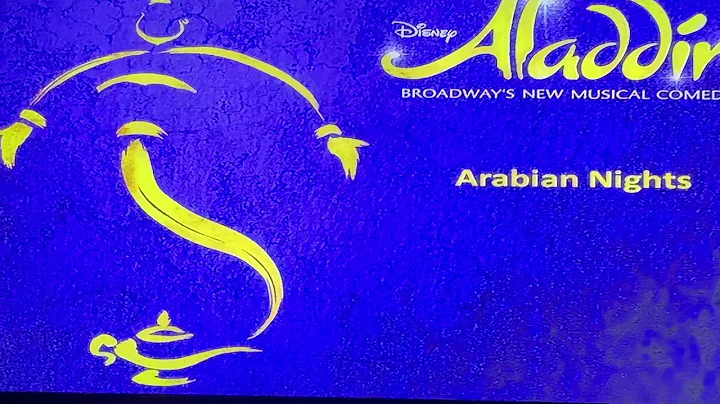 ALADDIN BROADWAYS NEW MUSICAL COMEDY~ARABIAN NIGHT...