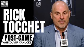 Rick Tocchet Reacts to Vancouver Canucks Series Loss vs. Edmonton, Lessons From Canucks Year