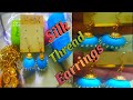  how to make silk thread earings easy way  by aparna creations