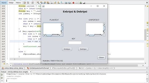 Aplikasi Enkripsi - Dekripsi (Neatbeans Java)