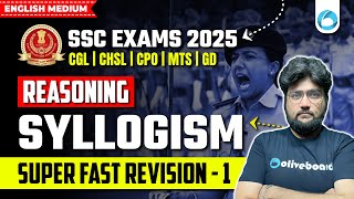 Reasoning Syllogism in English for SSC Exams 2025 | Super Fast Revision - 1
