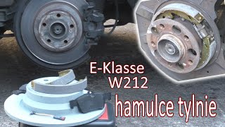 Mercedes Klasa E W212 tylnie hamulce tarczobemben