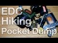 EDC Pocket Dump ポケットの中身（ハイキング） April 2016