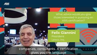 Felix Giannini on the ESRM Certificate
