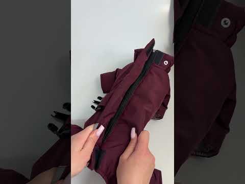 Зимовий комбінезон для собак з поясом, водовідштовхувальний, хакі, видео 1