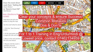 TFL PCO Topographical Test - Common Mistakes - dos and don'ts. Clear your concepts