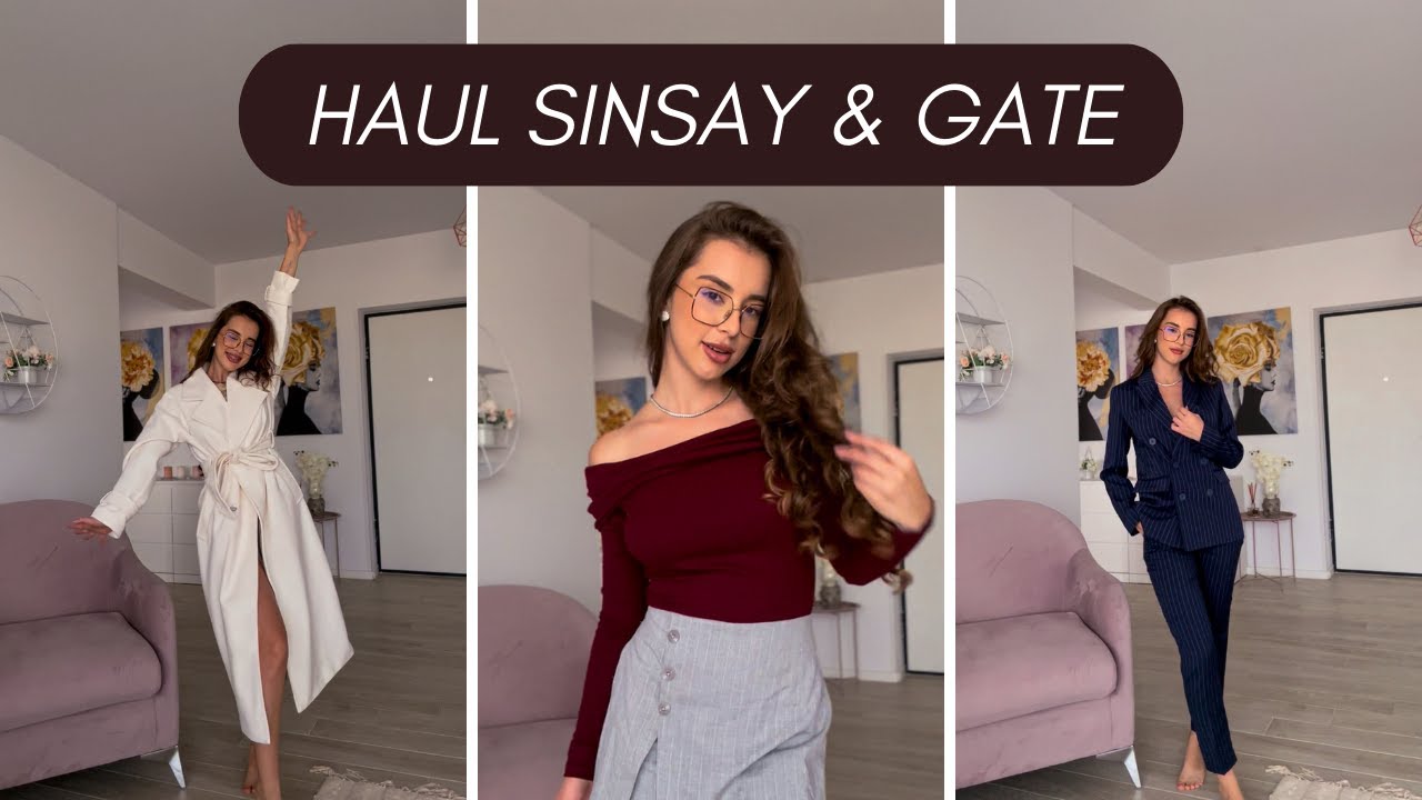 HAUL SINSAY & GATE | Try on haine de toamnă - iarnă | Coduri de REDUCERE
