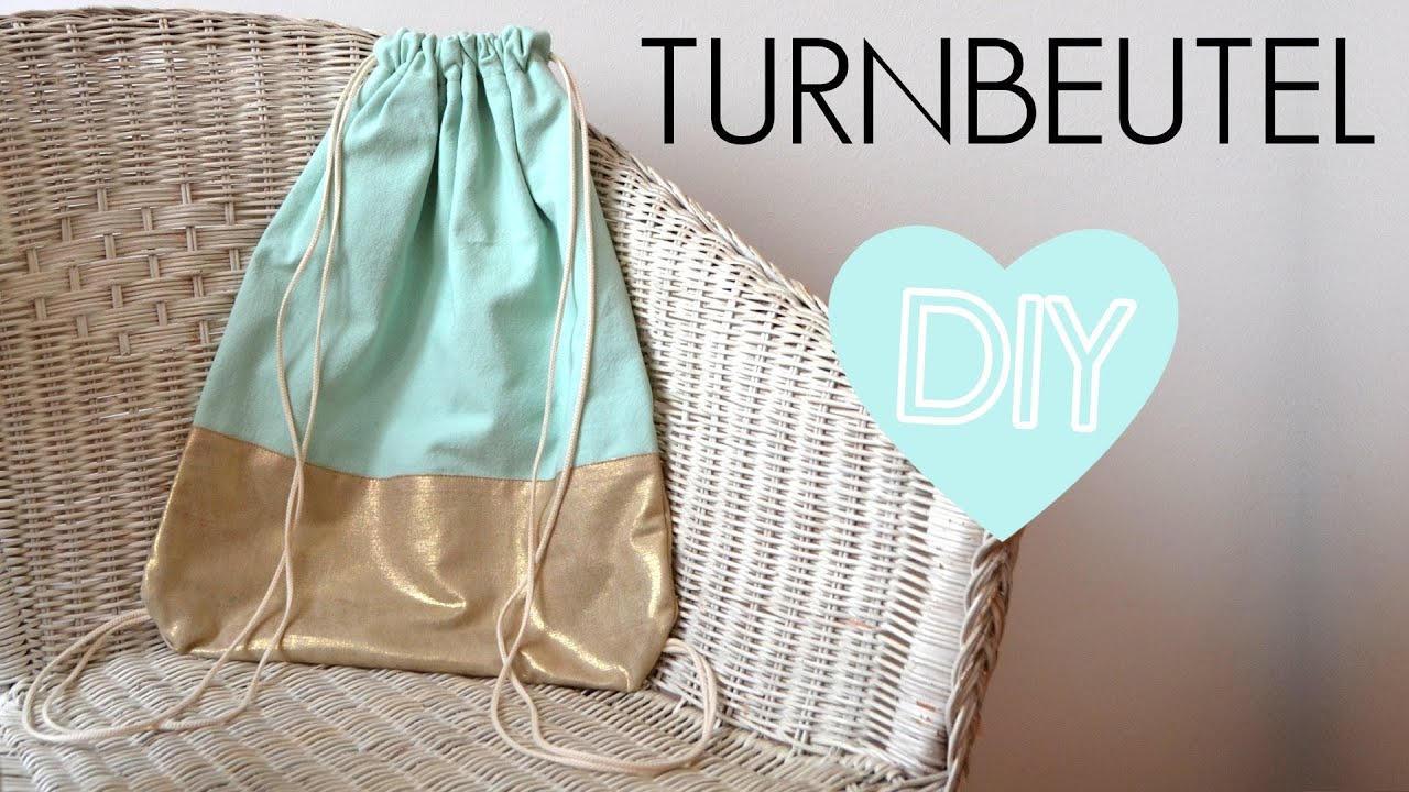 Diy Turnbeutel Nahen Rucksack Einfach Selber Machen Anleitung Fur Anfanger Youtube