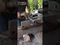 Tidying up the spear sheath for comfort . #blacksmith #spear #mclaren