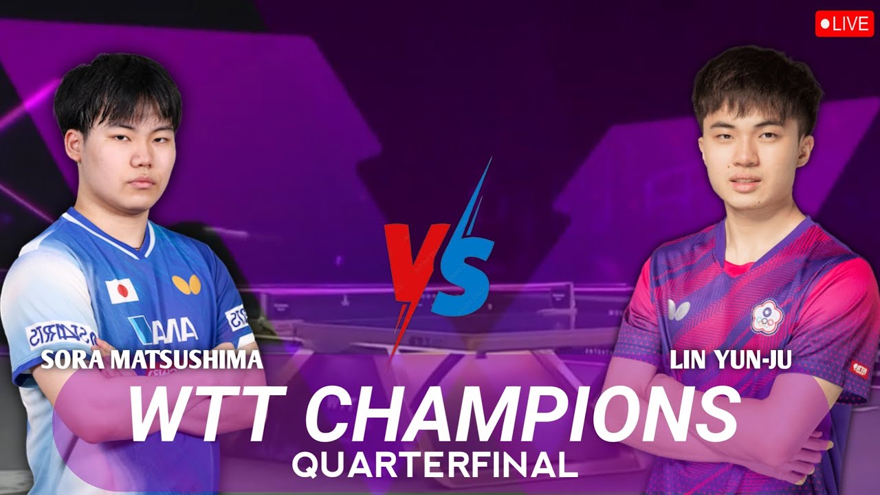 Exciting Match🔴Sora Matsushima vs Lin Yun-Ju Quarterfinal WTTChampions Doha2026