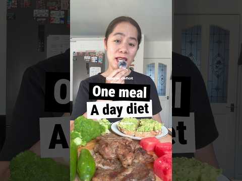 First and last meal of the day. One meal a day diet.