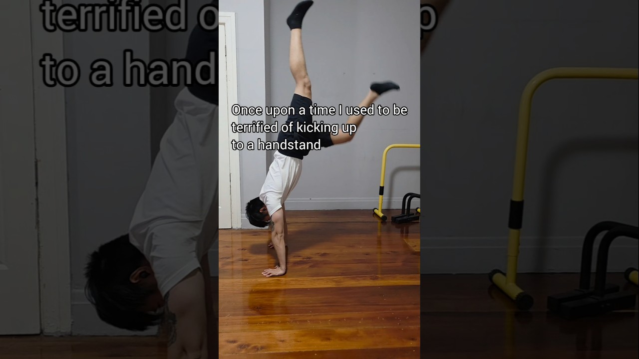 Build up your courage to handstand safely! #calisthenics #handstand