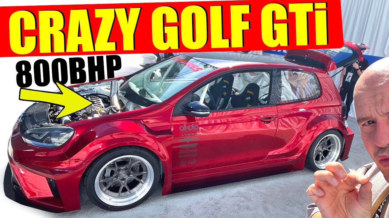 Golf R Lambo Engine WIDE ARCHED VW Golf GTi with LAMBO ENGINE manifold! - YouTube