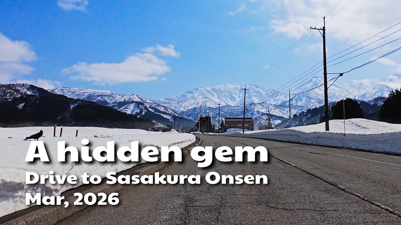 A hidden gem in Niigata just before the snow melts  A drive from Itoigawa Hospital to Sasakura Onsen