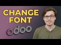 How to Change Font in Odoo [Updated 2026]