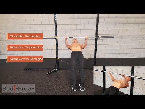 Australian Scapula Pull Up - Beginner Regular Grip