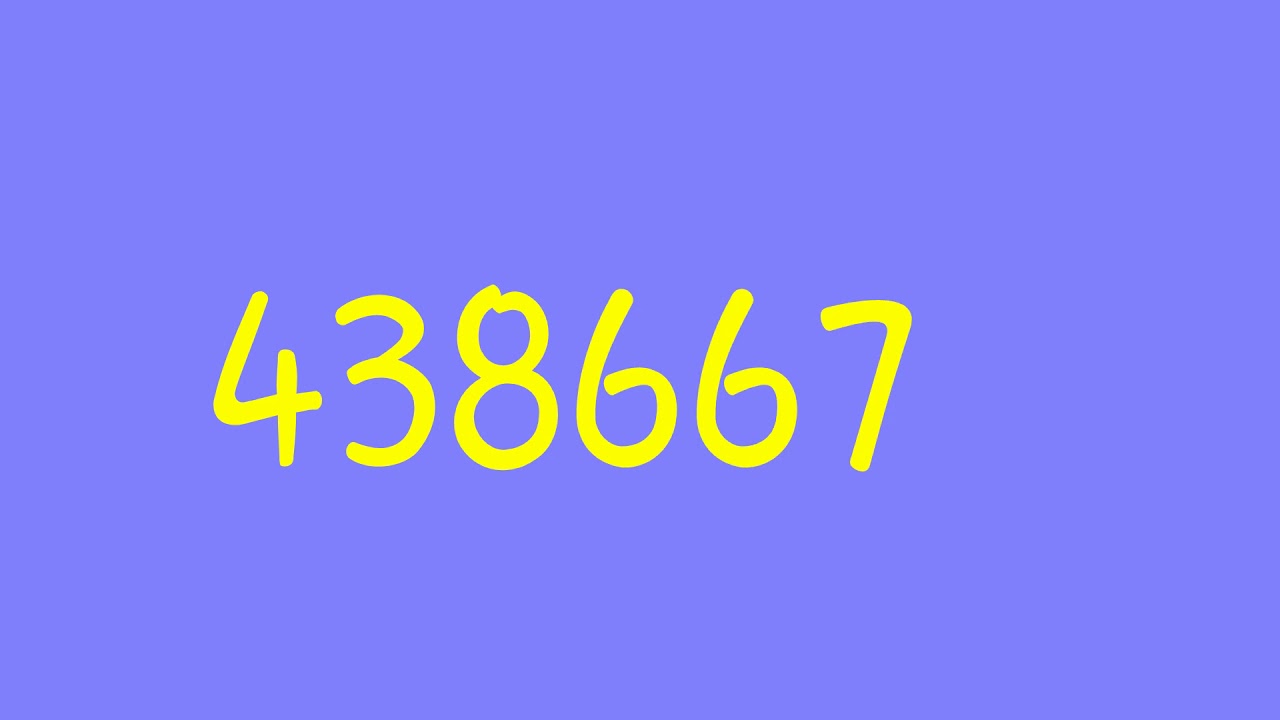 Colorful Numbers 1 to 1048576 - YouTube