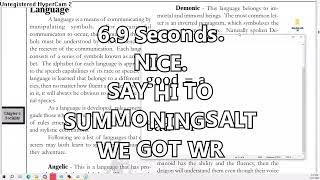 [SPEEDLANG WORLD RECORD] Hyperpona: A Cursed Conlang Circus 2 Submission (Speedlang in 6.9 seconds)