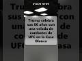 Trump celebra sus 80 años con una velada de combates de UFC en la Casa Blanca