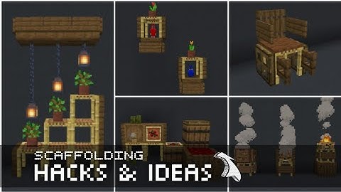 Minecraft: 10 Scaffolding Build Hacks and Ideas