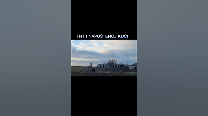 #petarde TNT u napuštenoj kući