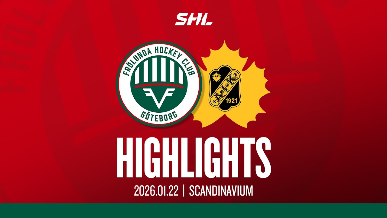 HIGHLIGHTS: Frölunda HC - Skellefteå AIK | SHL | 2026-01-22