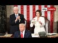 Nancy Pelosi rips up Donald Trump's State of the Union speech behind his back