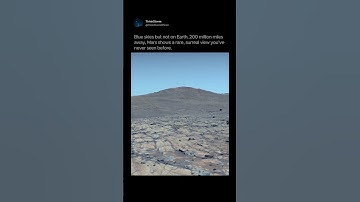 🌌 Mars Like You’ve Never Seen Before – Unreal Blue Sky View Captured by NASA Rover 🚀 #shorts #space